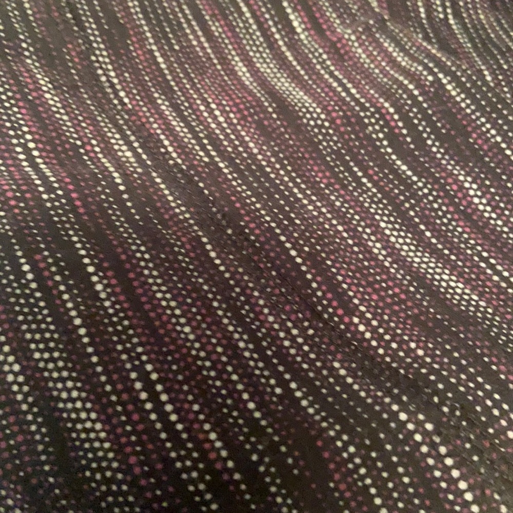 Reebok Black & Plum Capri legging Workout Pants